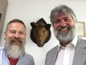 De Rudolf Velhagen un de Lutz Fischer-Lamprecht im Museum Eduard Spörri